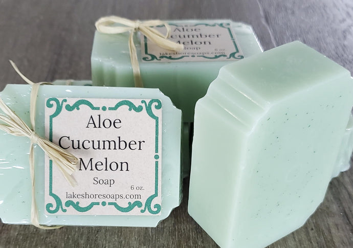 Aloe Cucumber Melon Soap (6 oz.)