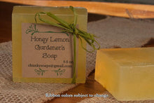 Load image into Gallery viewer, Handcrafted Honey Lemon Gardener&#39;s Soap