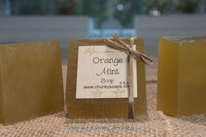 Handcrafted Orange Mint Soap