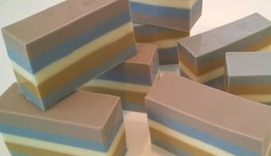 Vanilla-Mint Striped Soap (6 oz.)