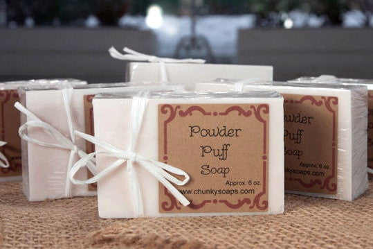 Powder Puff Handcrafted Soap